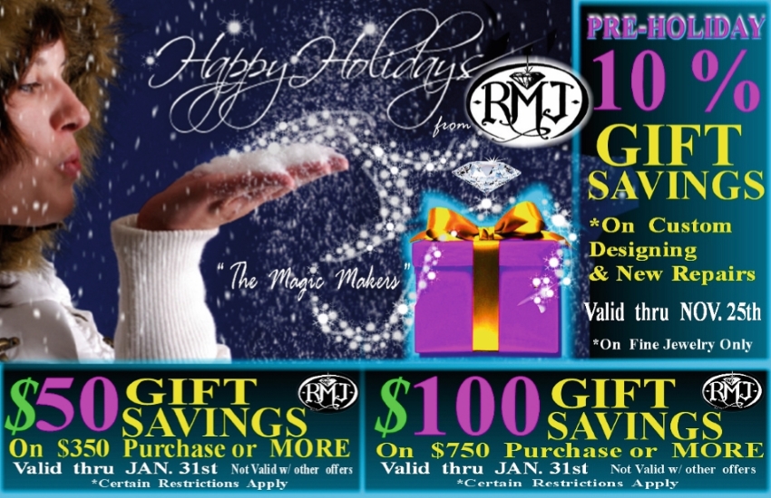 RMJ Holiday Savings Ad